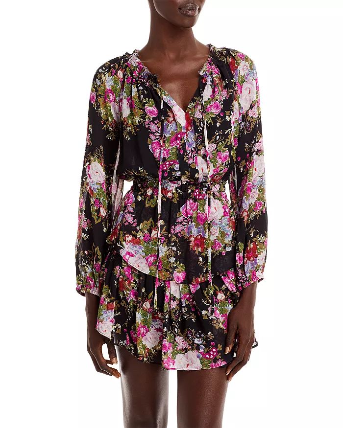 V Neck Floral Print Dress | Bloomingdale's (US)