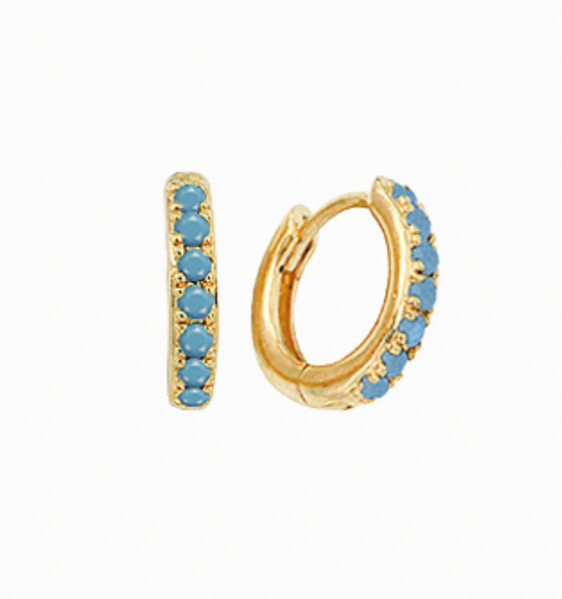 Turquoise Hoop Earrings | Rellery
