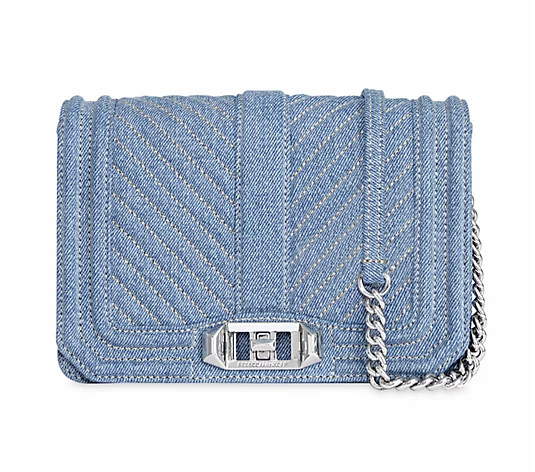 Rebecca Minkoff Chevron Quilted Leather SM Love Crossbody - QVC.com | QVC