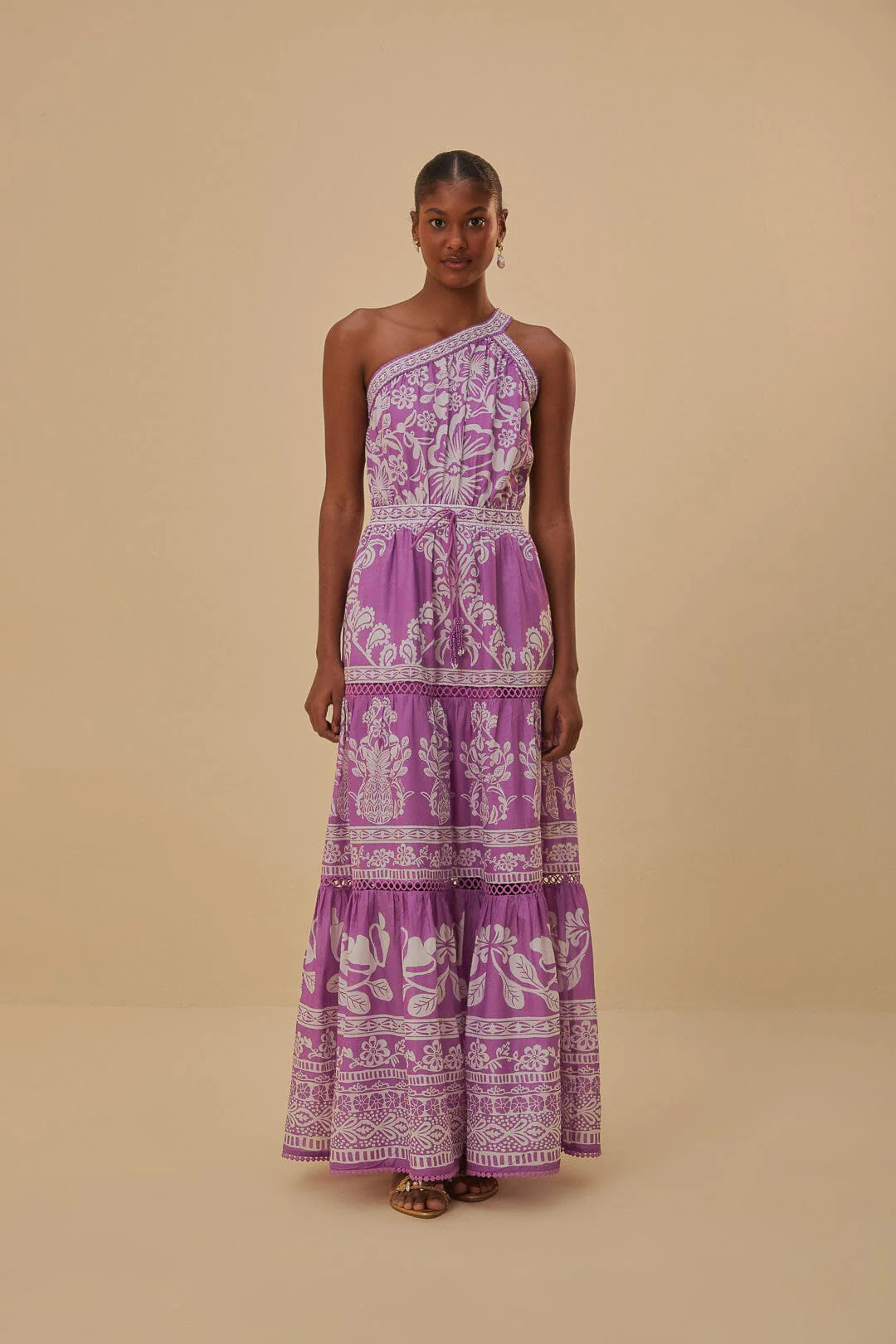 Lilac Sweet Garden Maxi Dress | FarmRio (US)
