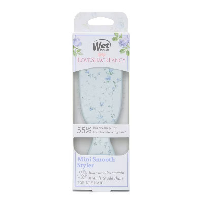 Wet Brush x LoveShackFancy Mini Shine Detangling Hair Brush - English Ivy - Blue | Target