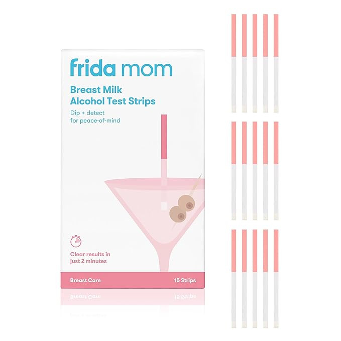 Frida Mom 15ct Breastmilk Alcohol Test Strips, Detects Alcohol in 2 Mintues for Peace of Mind, Us... | Amazon (US)