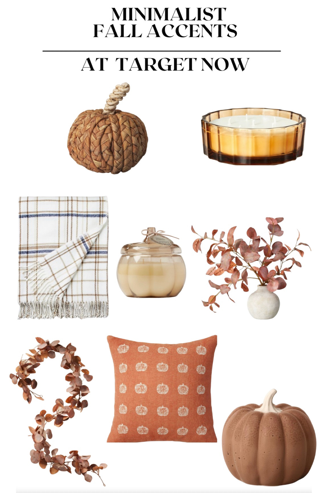 The perfect fall accents for your minimalistic it simplistic space. These add the perfect fall feel without having overwhelming colors of black white and orange like typical Halloween decor. 🎃

#LTKhome #LTKunder50 #LTKSeasonal