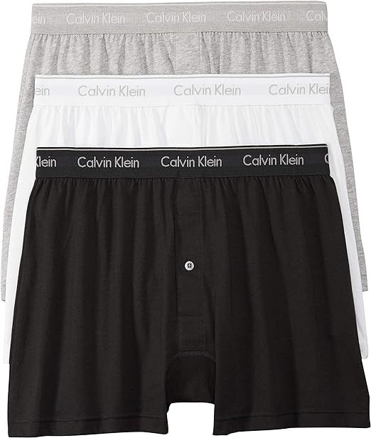 Calvin Klein Men's Cotton Classics Multipack Knit Boxers | Amazon (US)