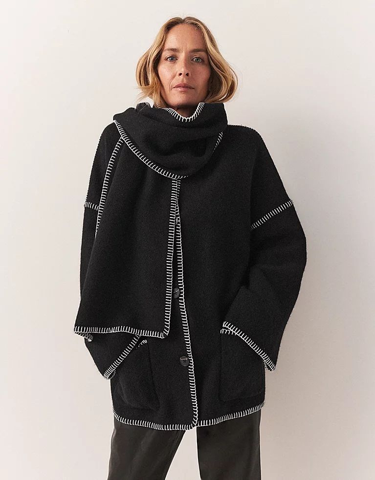 Wool Scarf Jacket | The White Company (UK)