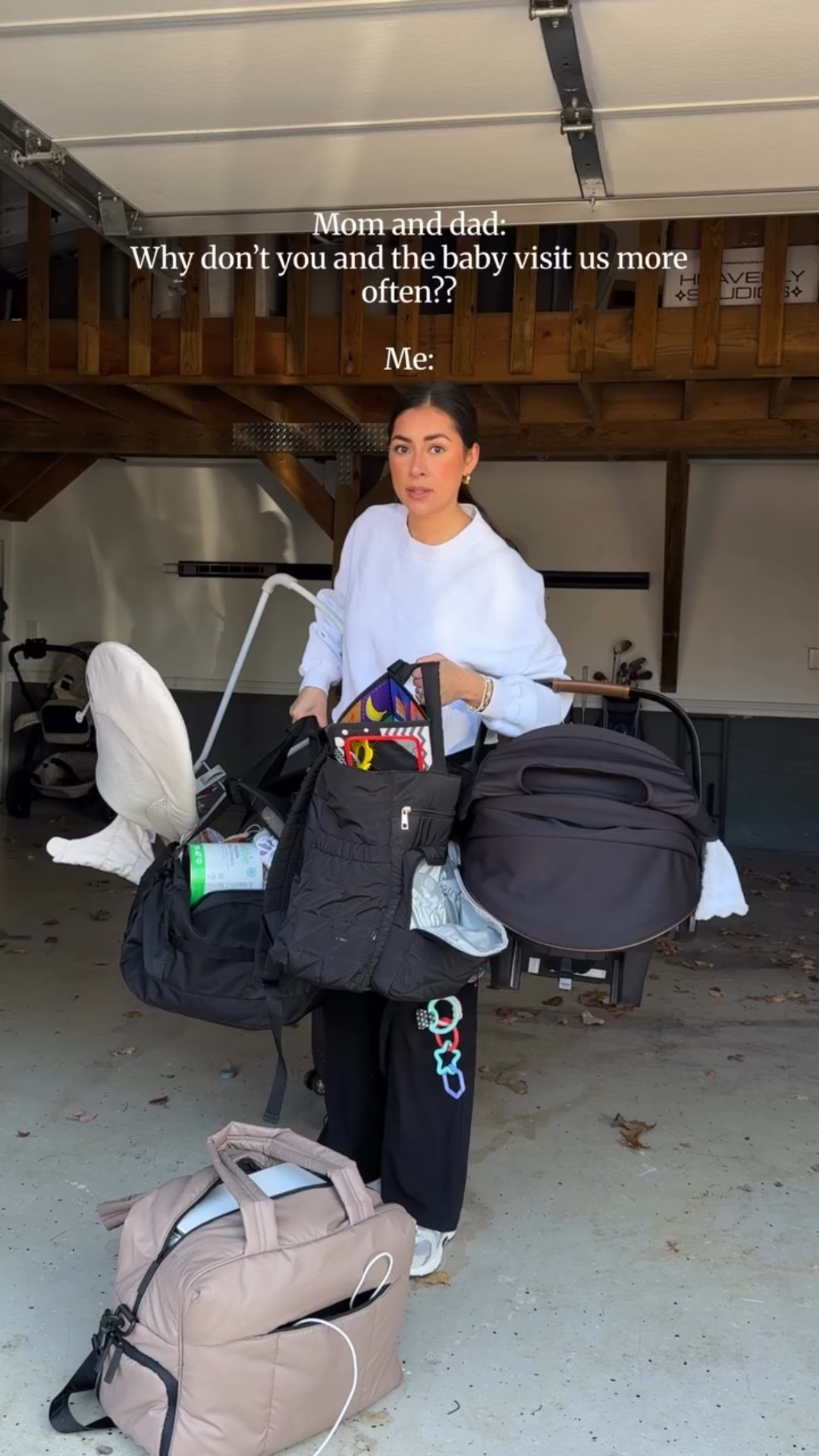 Because I have to pack up my whole house to come 😅🤣 and this is only half the stuff 🤣 but omw!!

#firsttimemom #newmom

#LTKdayinmylife #LTKmomlife #LTKTravel