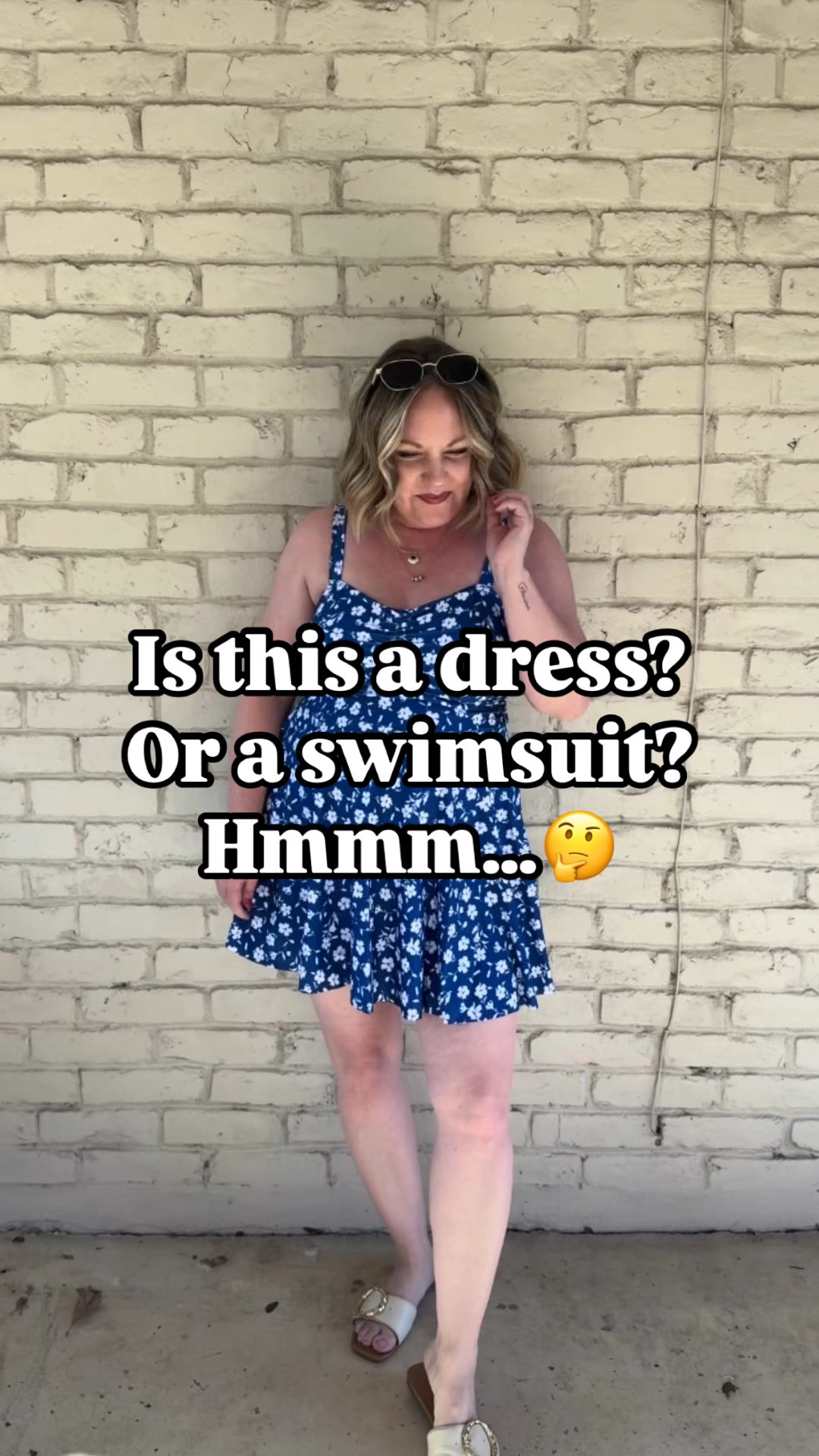 Size large in this FULL COVERAGE swim dress ;) 

#LTKFindsUnder50 #LTKMidsize #LTKOver40