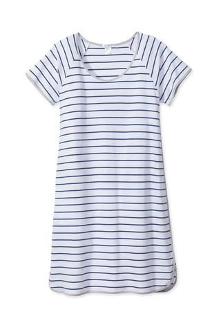 Pima Nightgown in Vintage Indigo | LAKE Pajamas