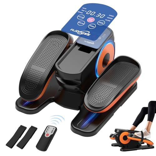 Under Desk Elliptical Machine, Ellipse Leg Exerciser as Seen on Tv for Seniors Adults with 12 Adjustable Speed, Quiet & Portable Seated Pedal Exerciser with Remote Control & Non-Slip Foot Straps | Amazon (US)