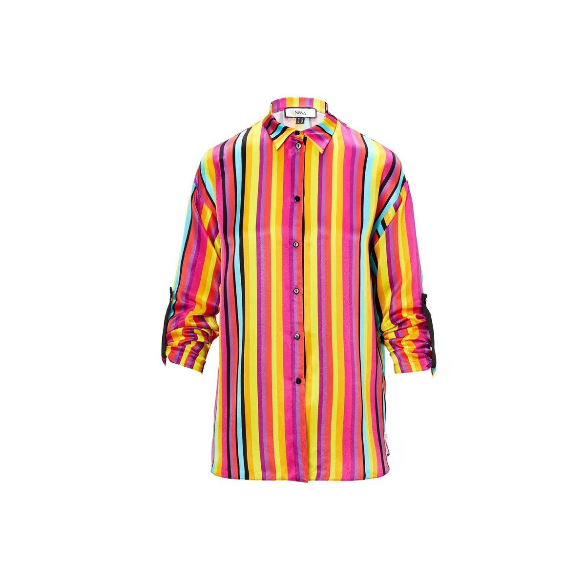 Striped Viscose Shirt | Wolf & Badger