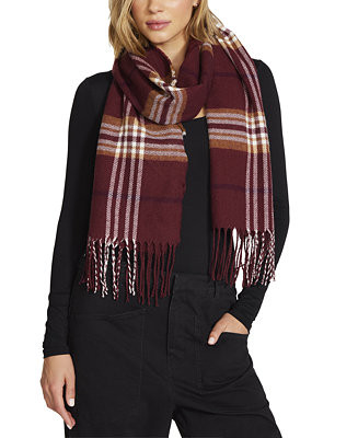 Steve Madden Women's Classic Heathered Plaid Scarf - Macy's | Macy's
