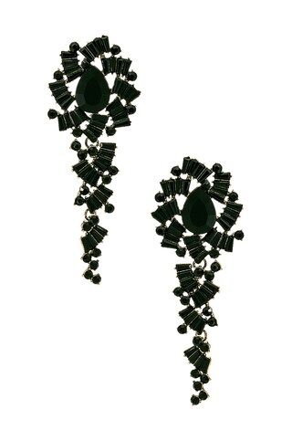 SHASHI Black Diamond Earring in Black from Revolve.com | Revolve Clothing (Global)