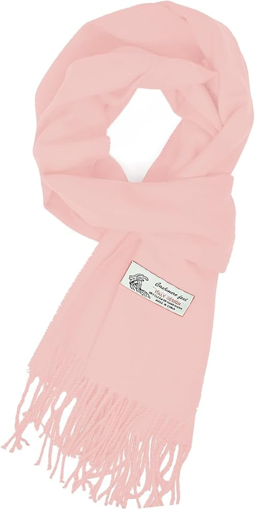 Glory Max Unisex Plain Solid Color Winter Scarf Cashmere Feel Soft Classic 72"x12" | Amazon (US)