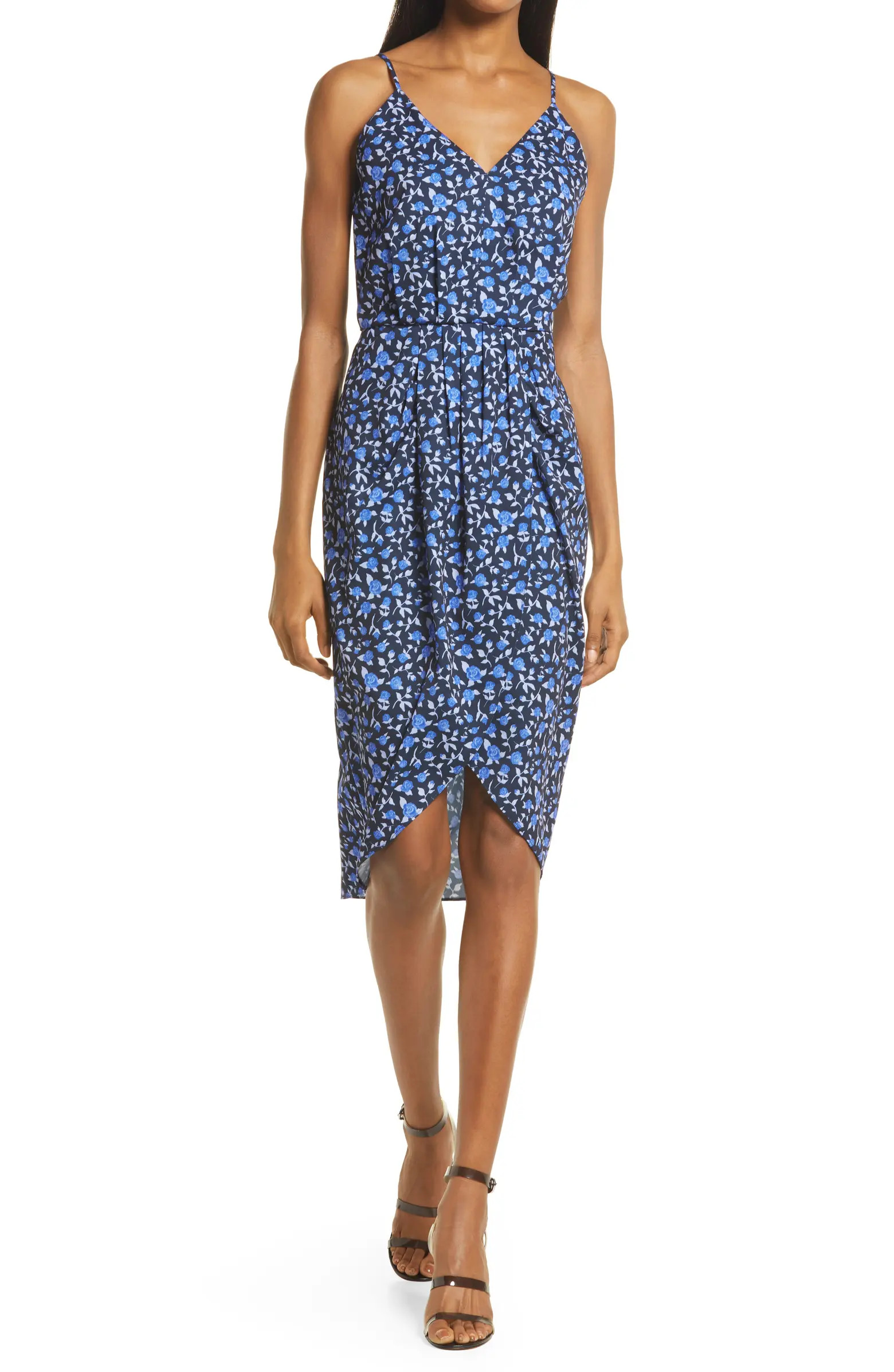 Sleeveless Faux Wrap Dress | Nordstrom