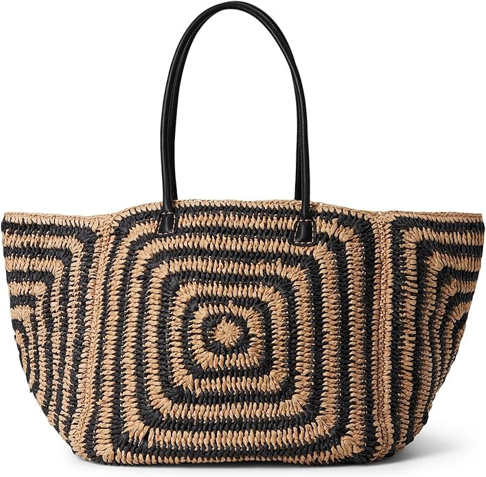 Madewell XL Straw Tote, Natural Multi | Amazon (US)