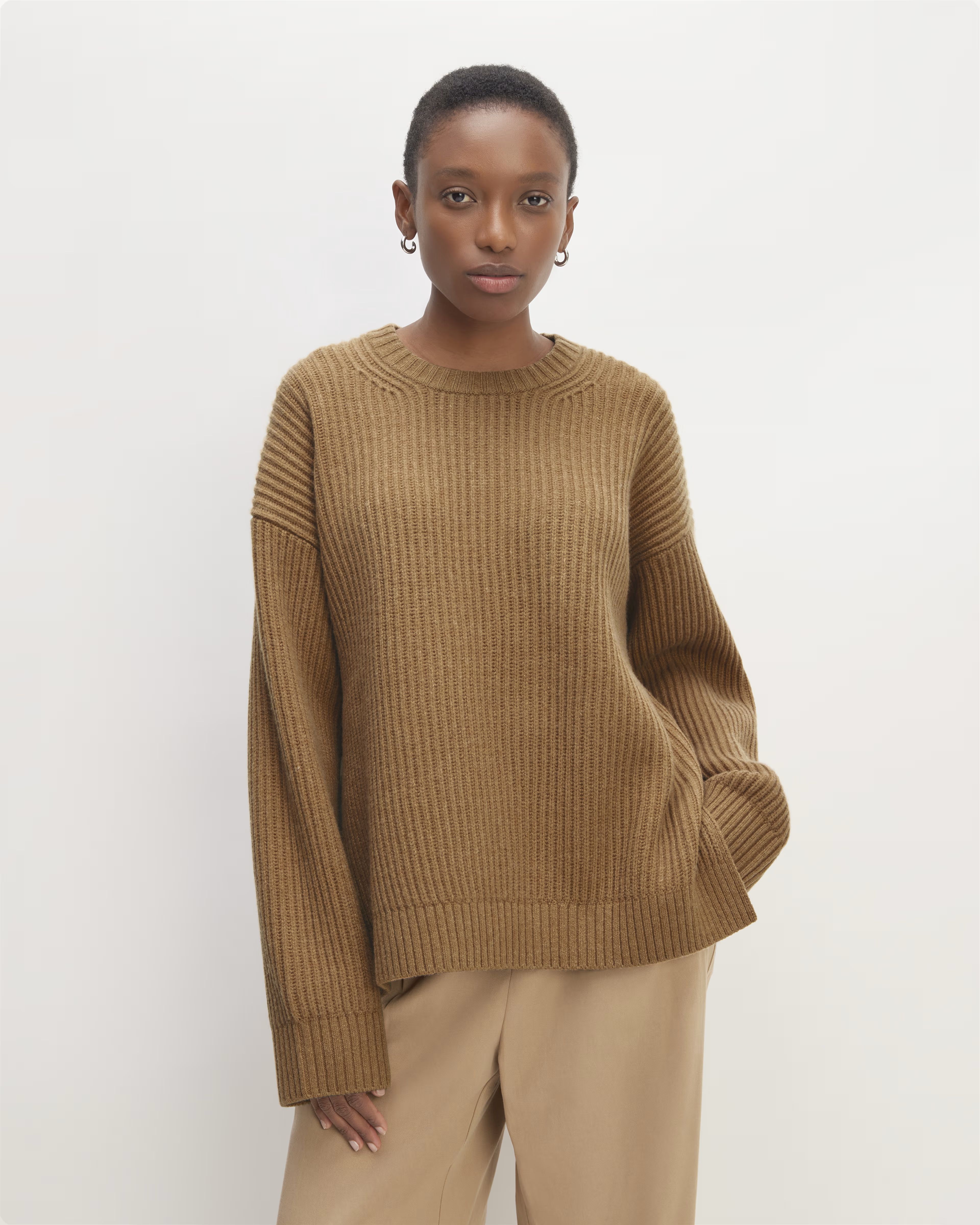 The Felted Merino Oversized Crewneck | Everlane