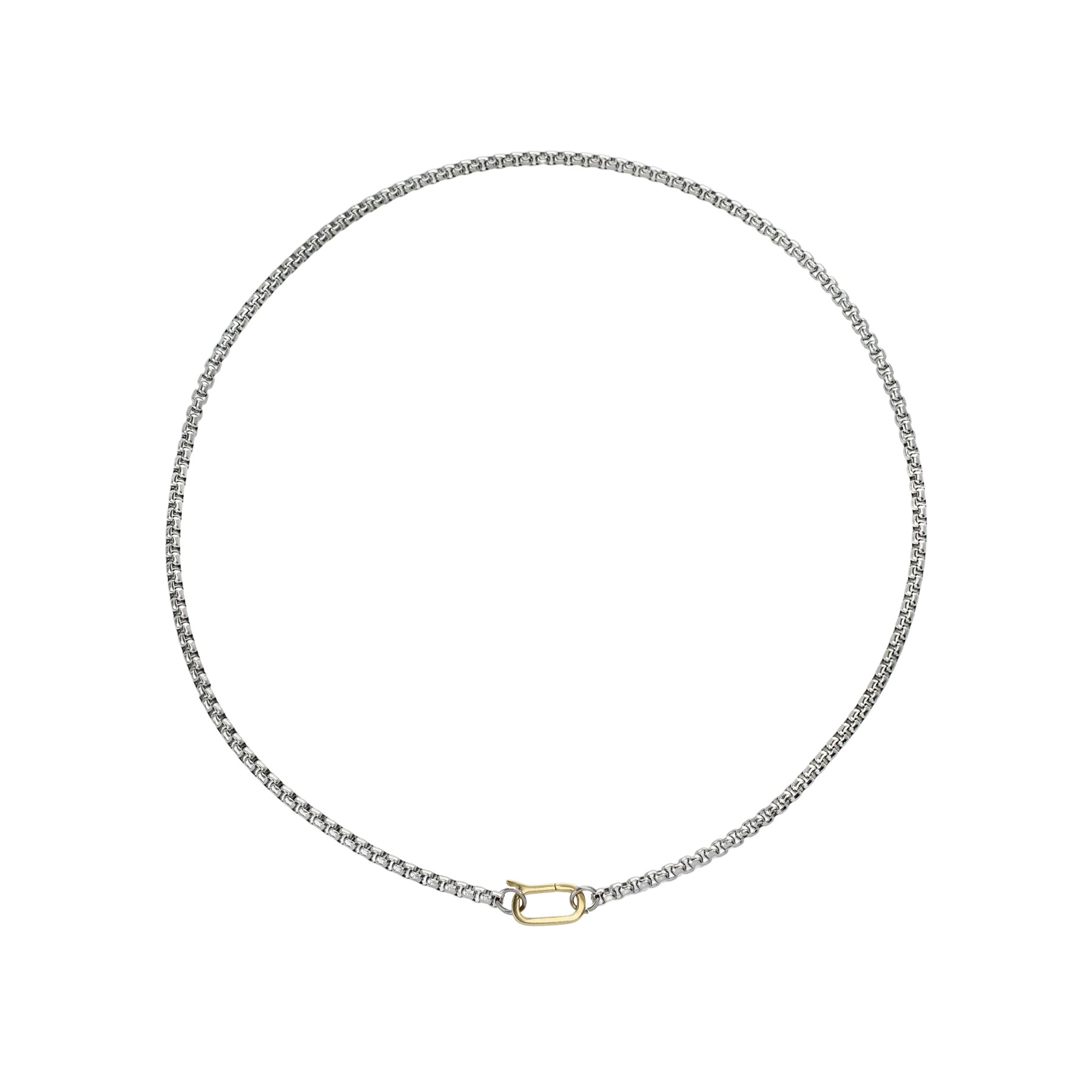 Can Opener Box Silver Chain Necklace | Artizan LLC