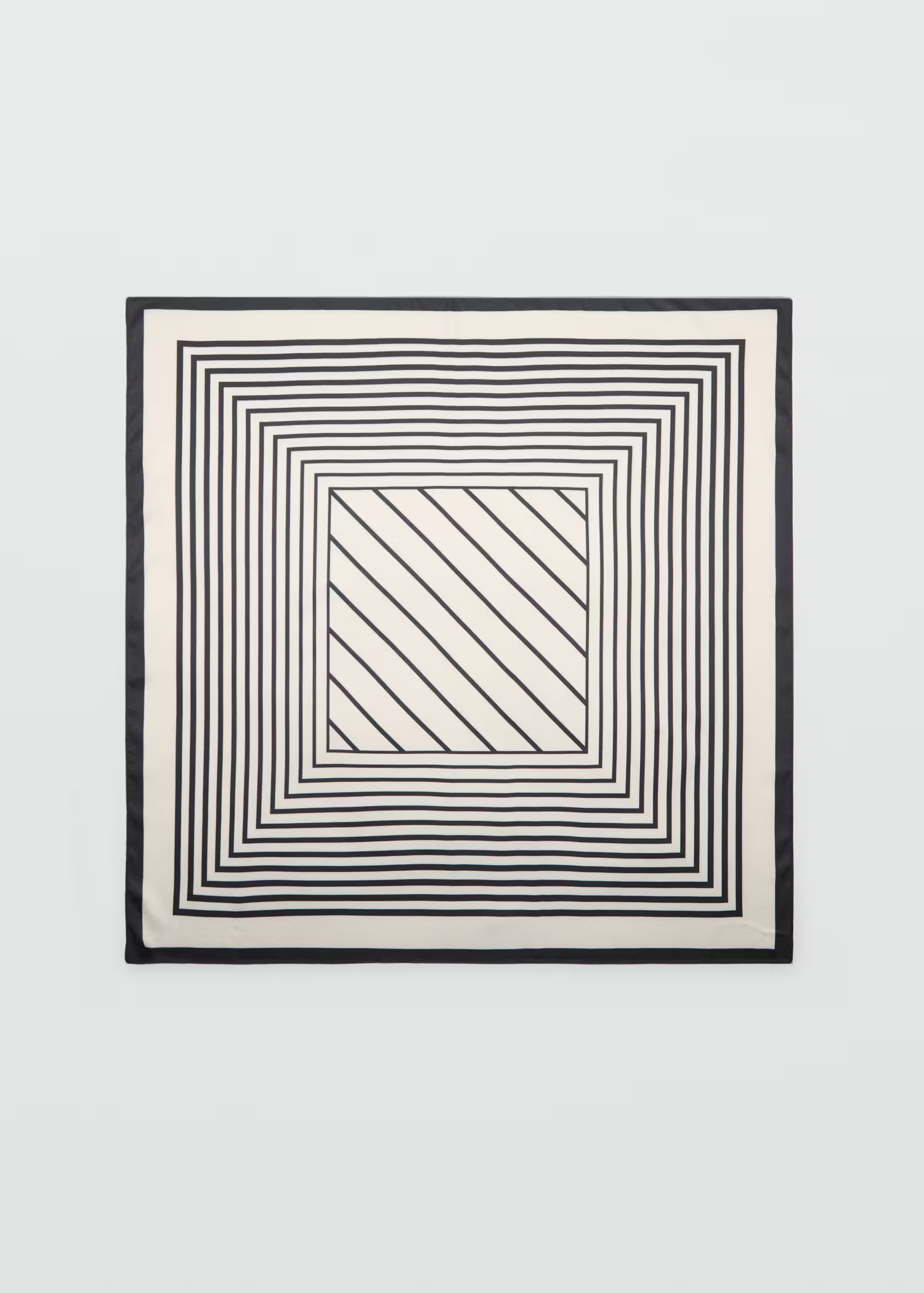 Geometric stripe-print scarf - Women | MANGO USA | Mango (US/MX/AU)