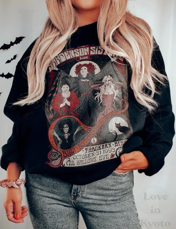 Halloween Sweatshirt- Sanderson Sisters Sweatshirt- Cute Halloween SweatShirt-  Halloween Party M... | Etsy (US)