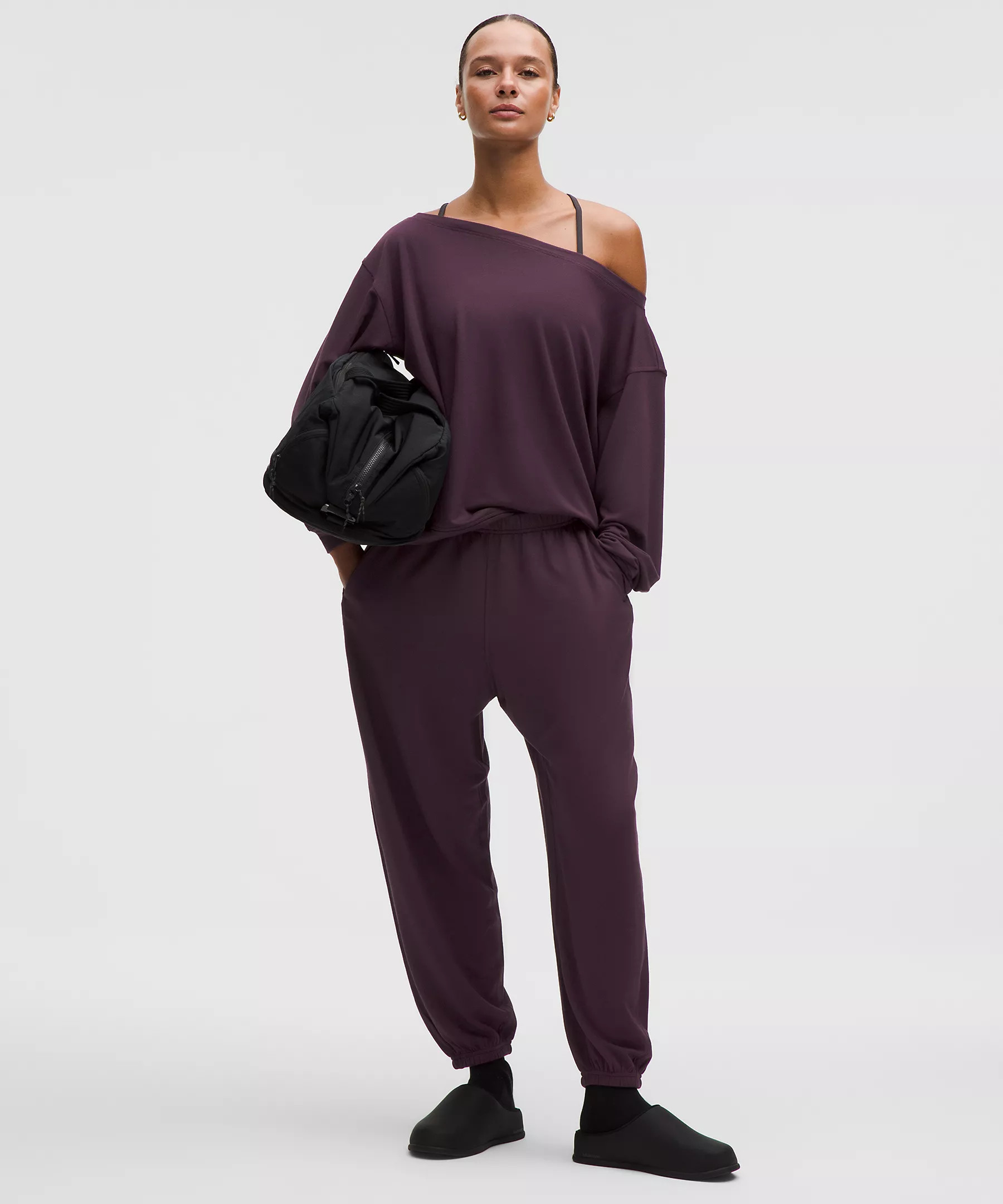 BeCalm Oversized Boatneck Long-Sleeve Shirt | Lululemon (US)