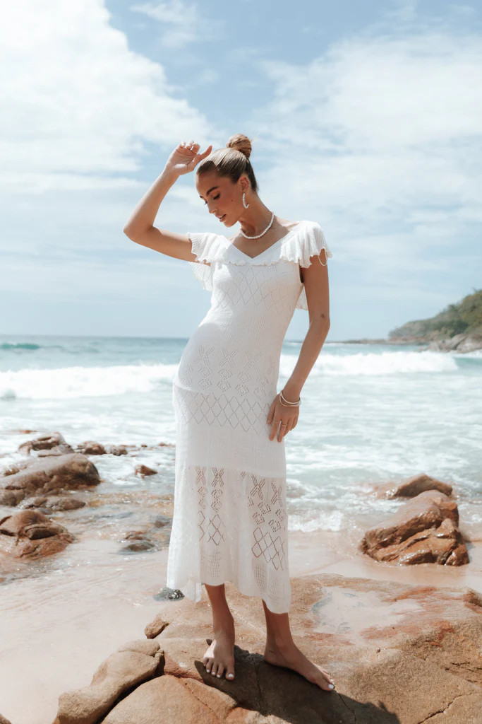 Sunny Midi Dress - White | Petal & Pup (US)
