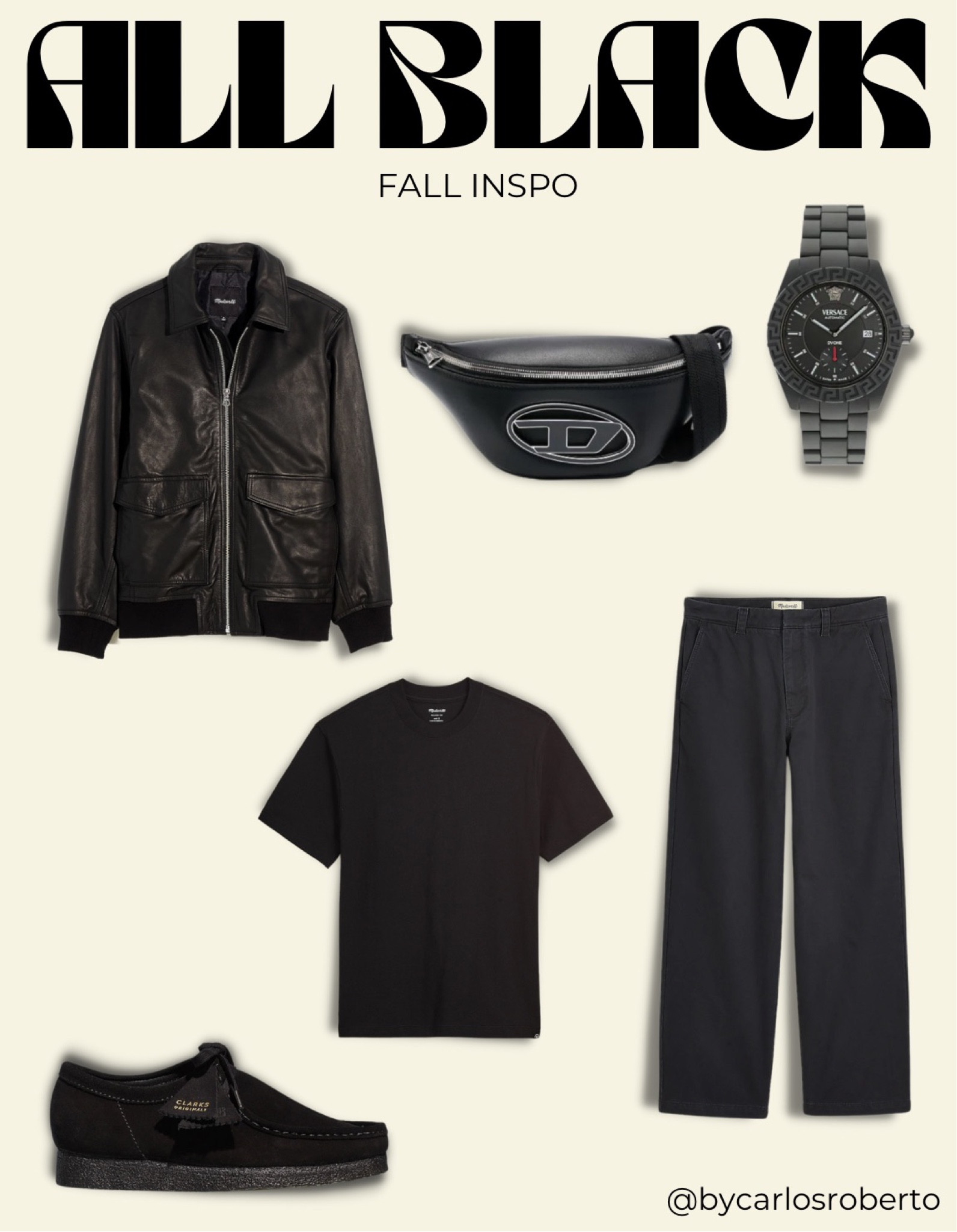 All Black fall outfit inspiration for men | fall travel | gifts for him

#LTKitbag
#LTKshoecrush
#LTKtravel
#LTKGiftGuide
#LTKstyletip

#LTKshoecrush #LTKmens #LTKSeasonal