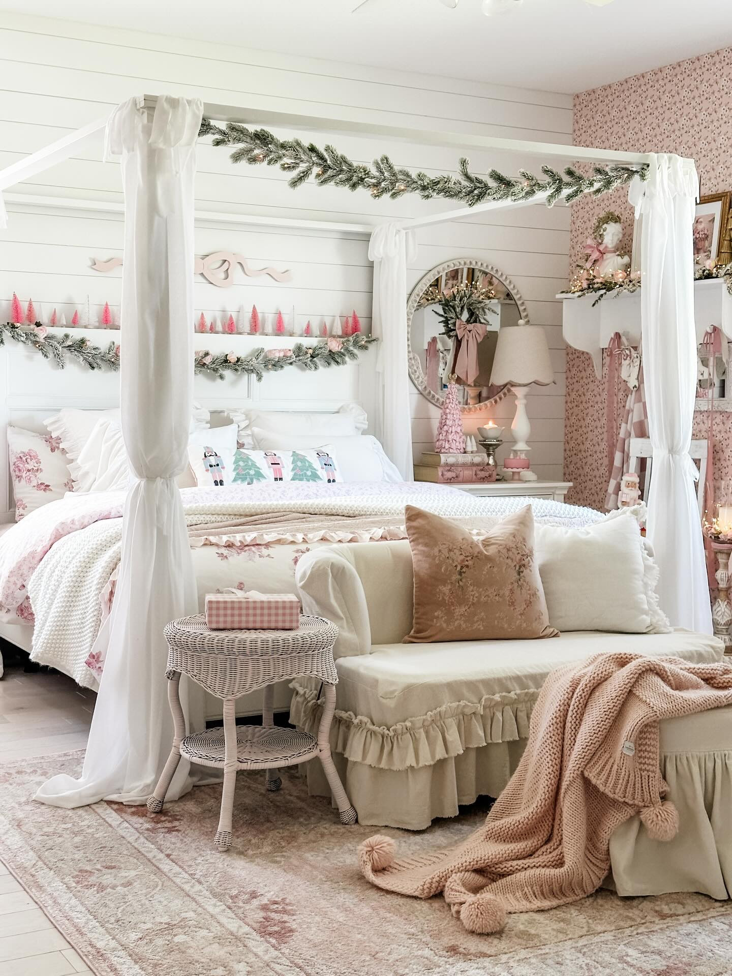 🎀Happy Tuesday! Sharing some snippets of my Christmas bedroom. 

I’m trying to enjoy the twinkling lights and everything nice! Before it’s all over. 

Love and hugs! Jen 💗🎀

#pinkchristmas #christmastree #christmas