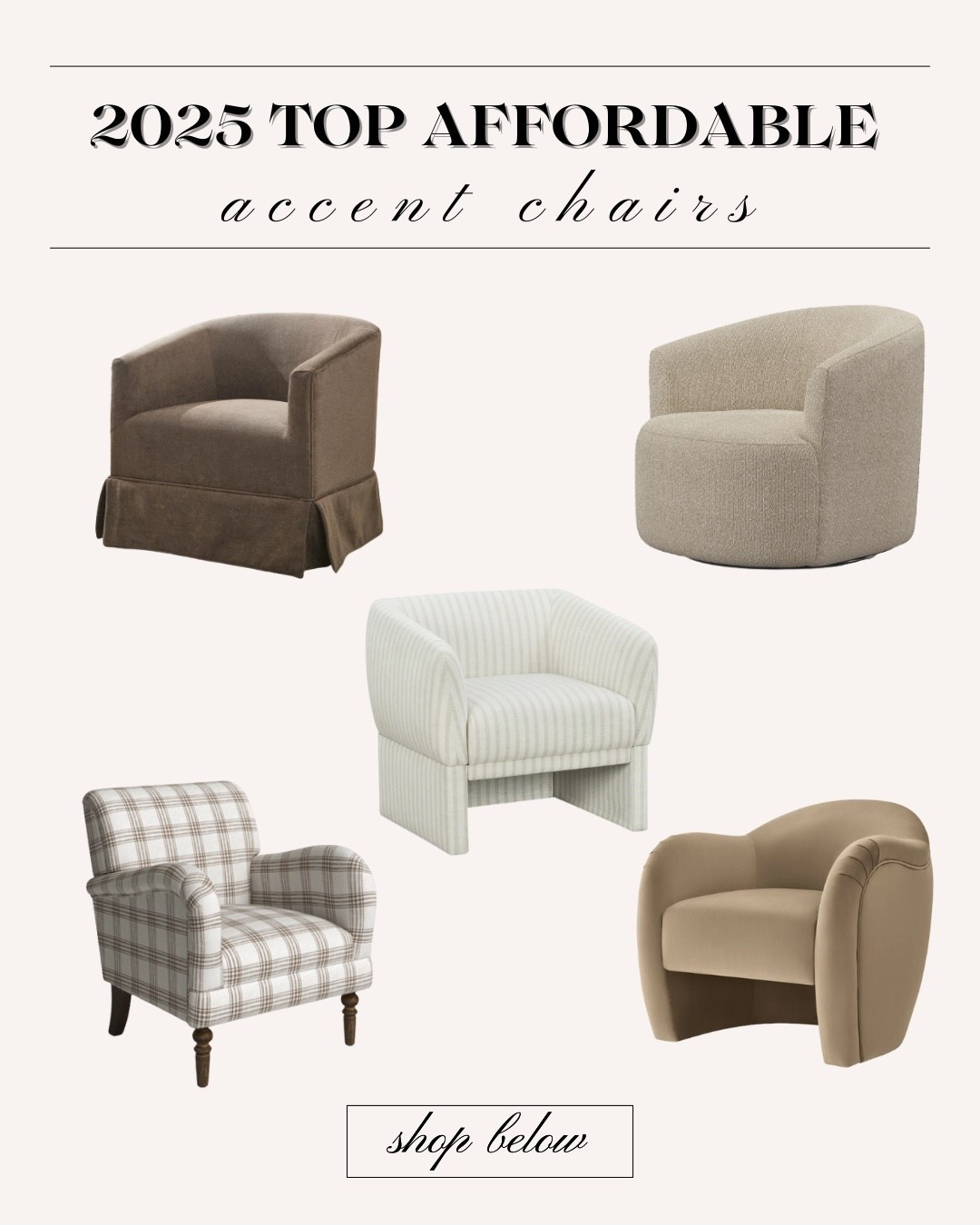 All our affordable favorite chairs we bought this year!! Such good ones and all are on sale right now 🤎

#LTKHome