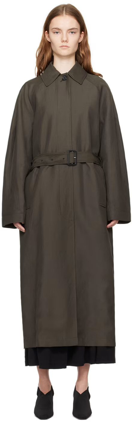 Brown Minimalist Coat | SSENSE
