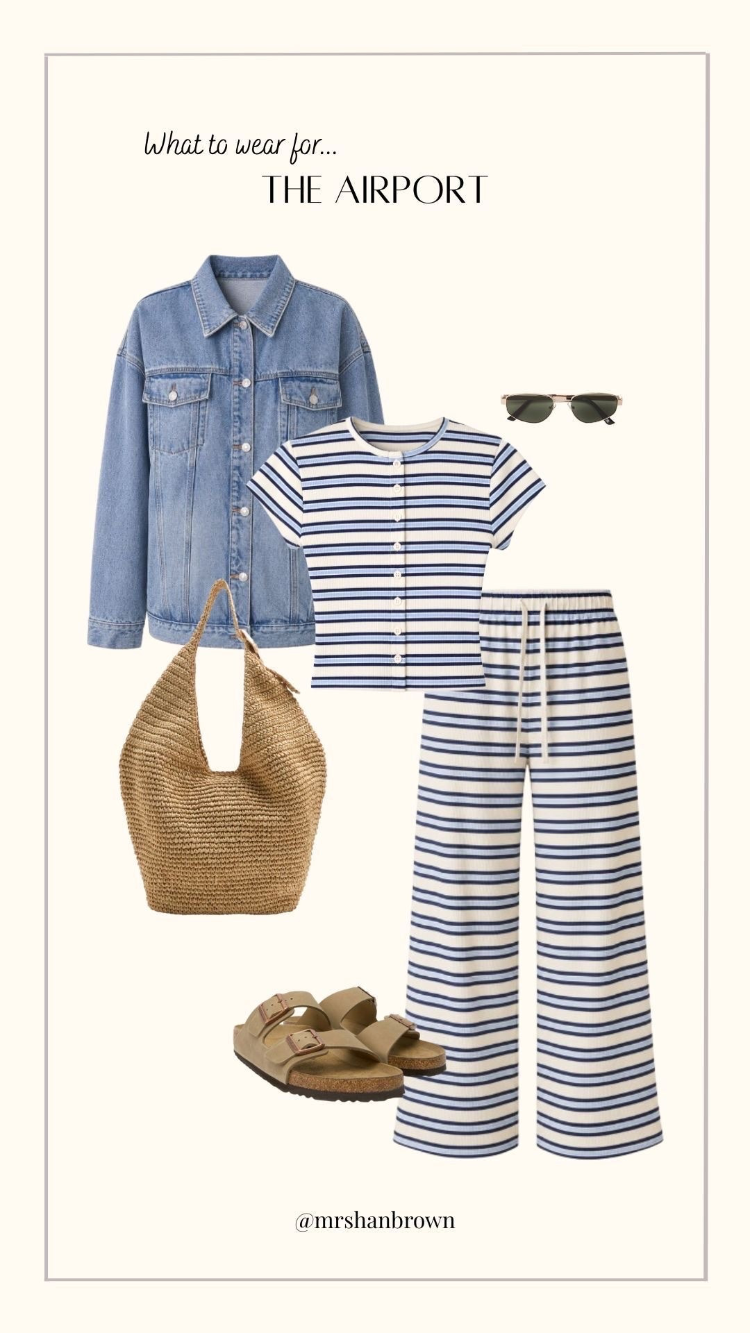 What to wear for the airport ✈️

Co-ord, stripes, denim jacket, beach bag, Birkenstocks, travel outfit, airport outfit

#LTKuk #LTKsummer #LTKtravel