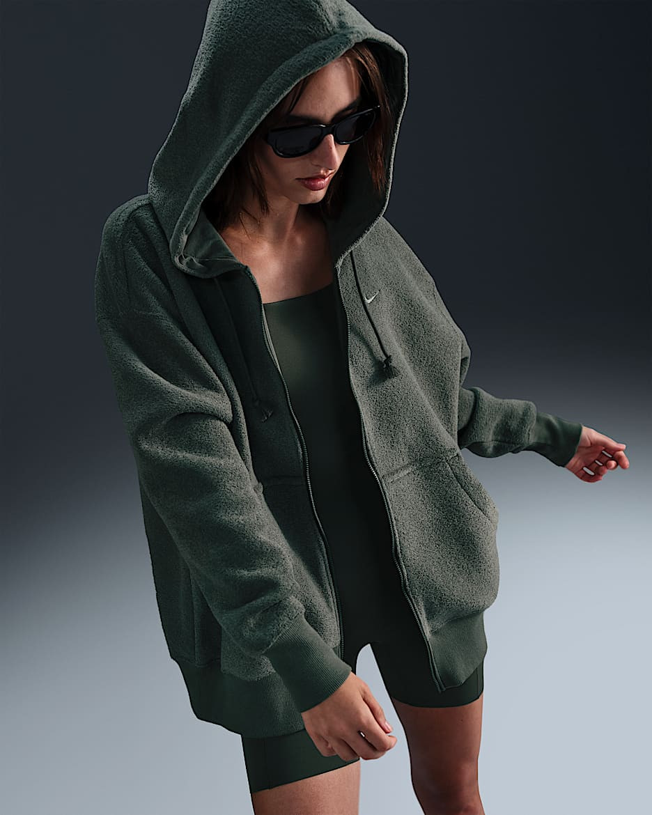 Nike Sportswear Phoenix PlushWomen's Oversized Cozy Fleece Full-Zip Hoodie | Nike (US)