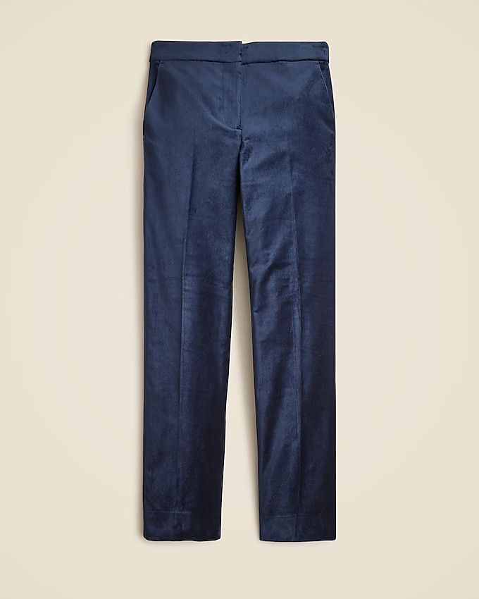 Petite Kate slim-fit pant in velvet | J. Crew US