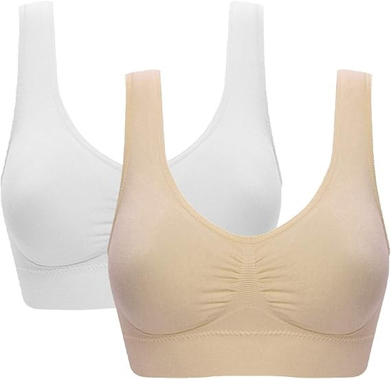 Women's Comfort Workout Sports Bra Low-Impact Activity Sleep Bras | Amazon (US)