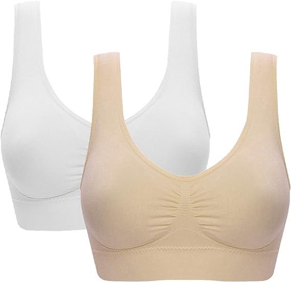 Women's Comfort Workout Sports Bra Low-Impact Activity Sleep Bras | Amazon (US)