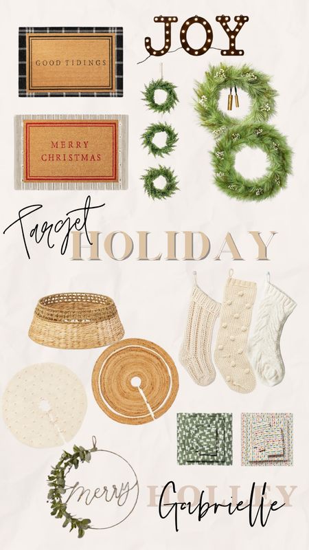 Every single year my top home decor questions are stockings, rugs, tree skirts, sheets & wreaths! TARGET🎄✨🎅🏼🫶🏼

#LTKSeasonal #LTKHoliday #LTKhome
