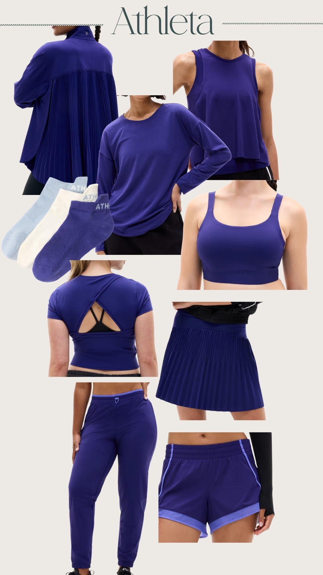 This color from Athleta  is giving royal activewear!