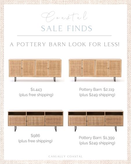 Just found an incredible deal on the SAME cane sideboard and media console that Pottery Barn sells - for SO much less! Plus these pieces ship free!! Not sure how long this sale is going to last, so don’t delay on this one!
-
home decor, decor under 50, home decor under $50, fall decor, fall decorations, fall home decorations, coastal decor, beach house decor, beach decor, beach style, coastal home, coastal home decor, coastal decorating, coastal interiors, coastal house decor, home accessories decor, coastal accessories, beach style, blue and white home, blue and white decor, neutral home decor, neutral home, natural home decor, rattan cabinet, bar cabinet, entryway table,designer inspired, looks for less, pottery barn dupe, cane sideboard, rattan sideboard, woven sideboard, cane media console, rattan media console, woven media console, living room furniture, dining room furniture, entryway furniture, coastal furniture, coastal living room, coastal dining room, tv console, tv cabinet   

#LTKstyletip #LTKsalealert #LTKhome