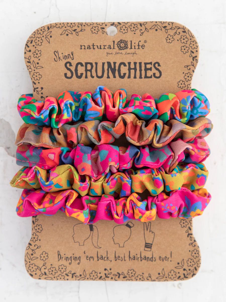 Mixed Print Scrunchie Set - Pink | Natural Life