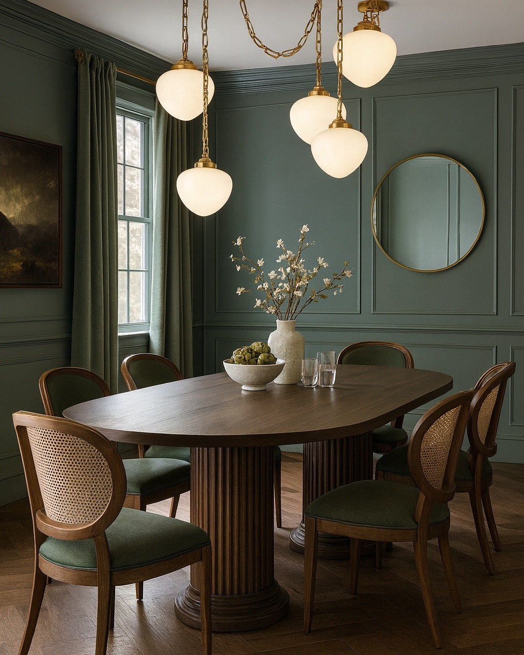 All eyes on the chandelier ✨
A stunning blend of brass and opal glass, draping effortlessly with vintage charm and modern sophistication. This fixture doesn’t just light the room , it defines it.

Would you add this statement piece to your dining room? 💡

#ChandelierGoals #LightingDesign #InteriorInspo #BrassDetails #DiningRoomDecor #DesignerLighting #TimelessDesign

#LTKHalloween #LTKHome #LTKSaleAlert