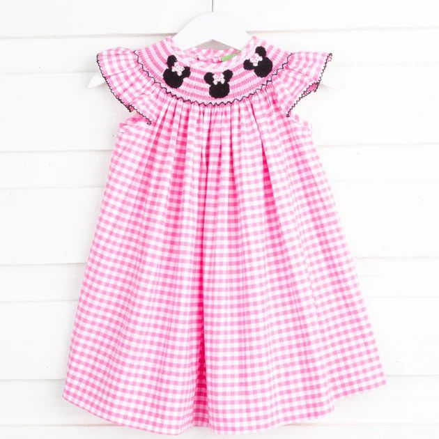 Mouse Ears Smocked Pink Dress | Classic Whimsy