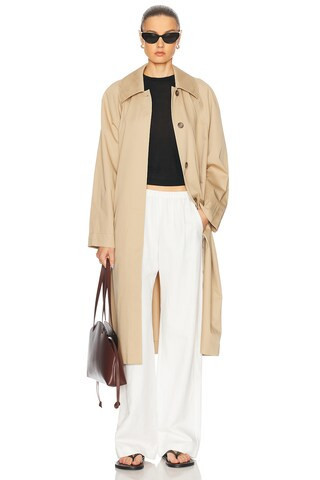 Jenni Kayne Leo Trench Coat in Beige | FWRD 
