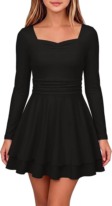 Tween Girls Long Sleeve Dress Kid Dresses 7-16 Years | Amazon (US)