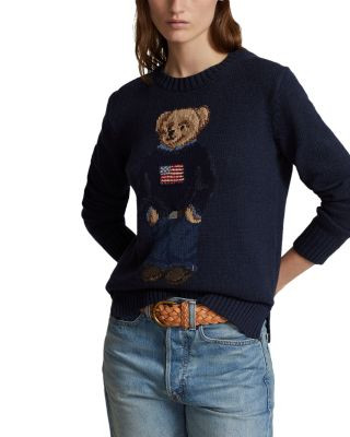 Ralph Lauren Polo Bear Flag Crewneck Sweater  | Bloomingdale's Women | Bloomingdale's (US)