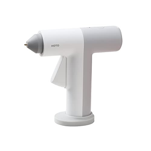 HOTO Cordless Hot Glue Gun, Minimalist Style, 30S Heating Fast, Smart-Power-off, Compact Size, USB-C Rechargeable, Intelligent Temperature Control, 10 Glue Sticks for Crafts, DIY Arts, Home Repairs | Amazon (US)