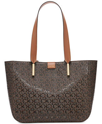 Audrey Signature Medium Tote Bag | Macy's