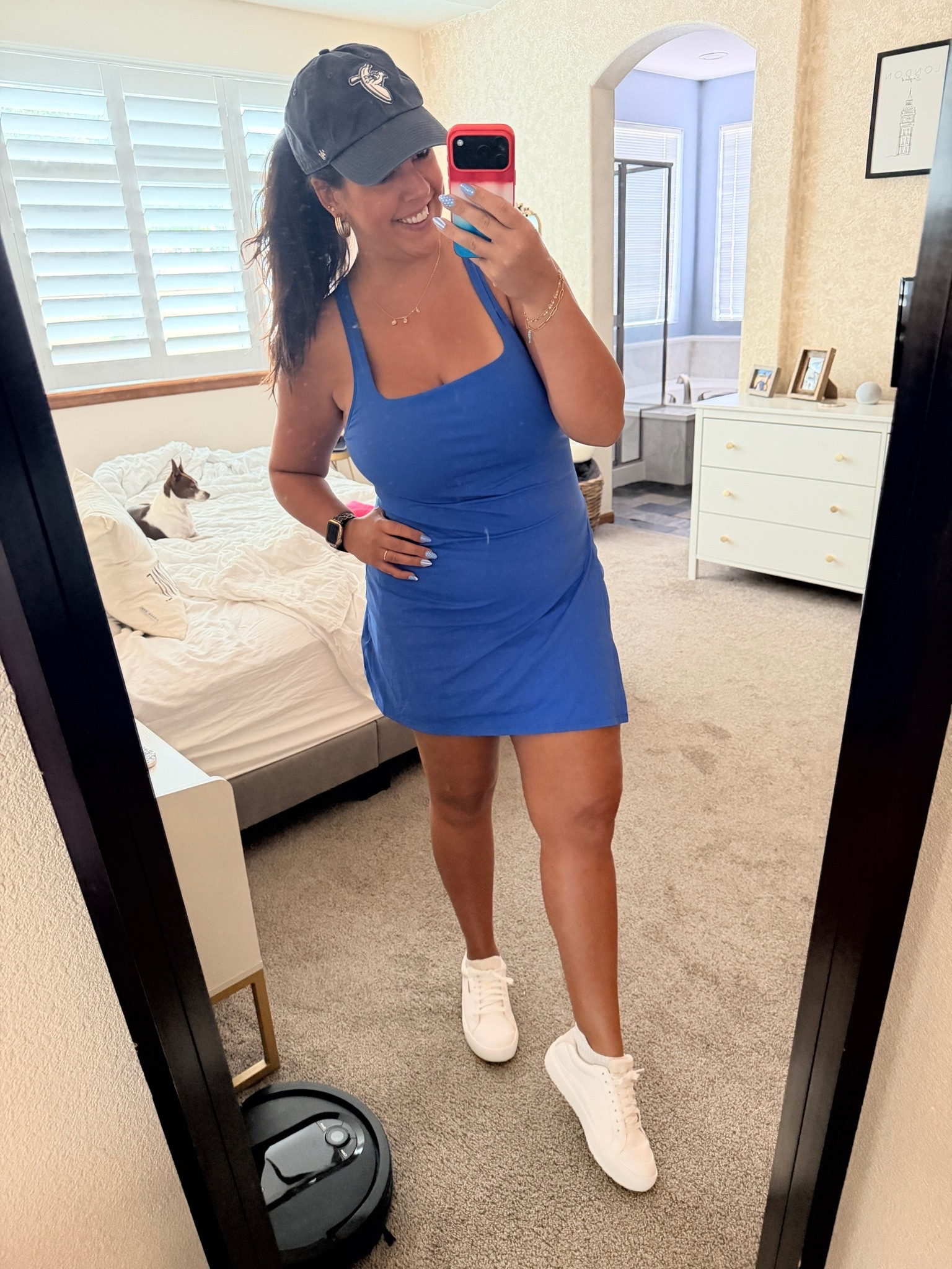 I get so many compliments when I wear this dress to pickleball and running errands! I’ve even traveled in this dress when coming back from warm places. 

It has built in shorts and tighter in the top so it holds things in. Not a built in shelf, but I feel fine wearing this while playing pickleball. 

I’m wearing my typical size large. 

These shoes are so supportive! I’m wearing my typical size 8. I don’t play pickleball in them. I wear different court shoes that I’ll link below.

#LTKootd #LTKselfcare #LTKMidsize