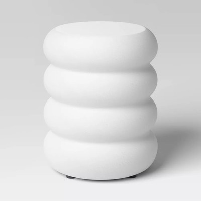 Irregular Liana Outdoor Patio Accent Table White - Threshold | eBay US