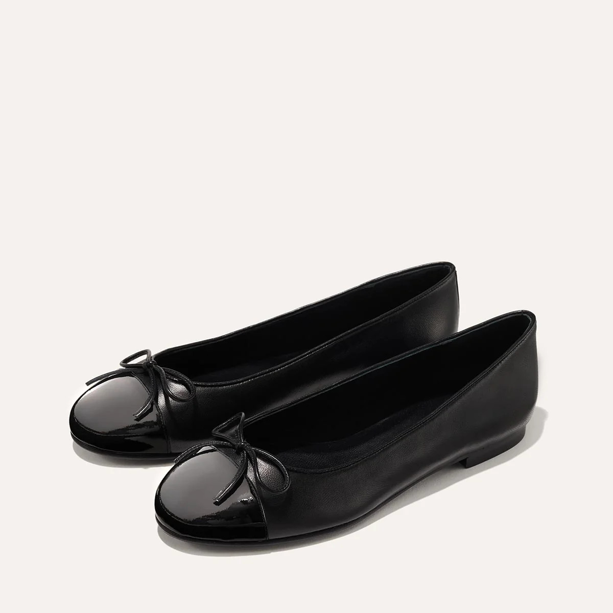 The Demi - Black Nappa and Patent | Margaux