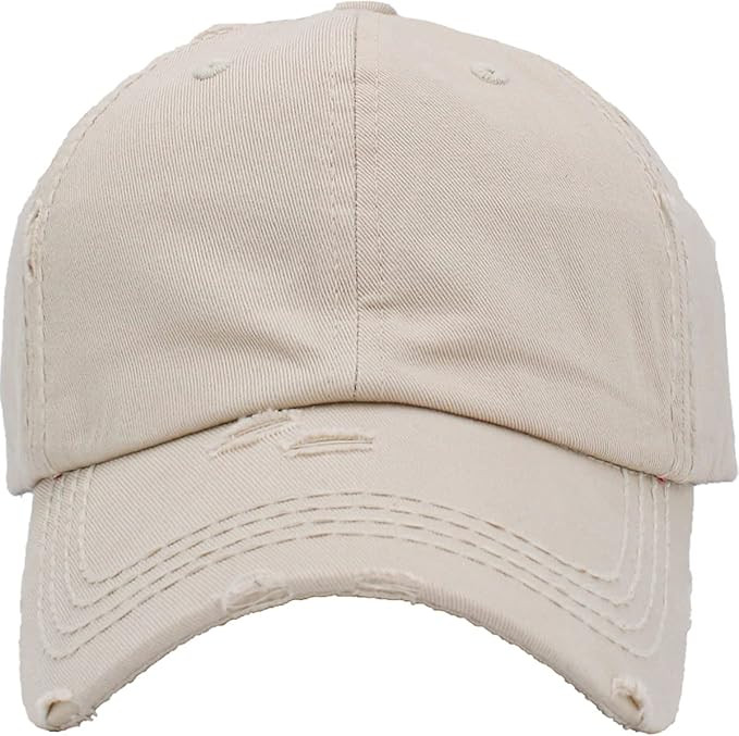 KBETHOS Vintage Washed Distressed Cotton Dad Hat Baseball Cap Adjustable Polo Trucker Unisex Styl... | Amazon (US)