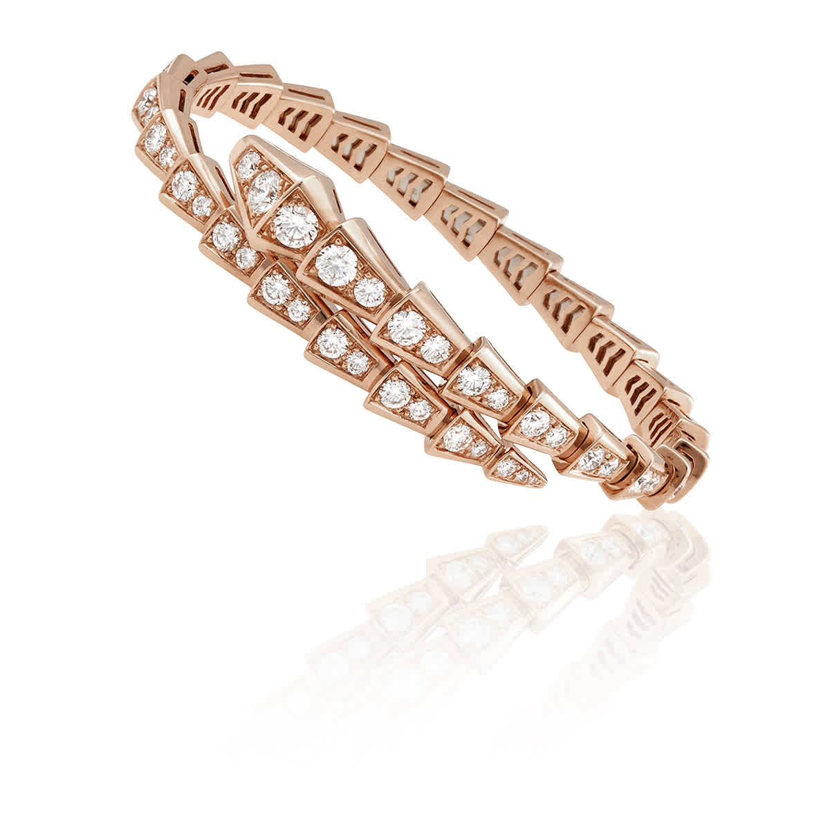 Bvlgari Serpenti Viperone-Coil 18kt Rose Gold Bracelet, Size S | Jomashop.com & JomaDeals.com